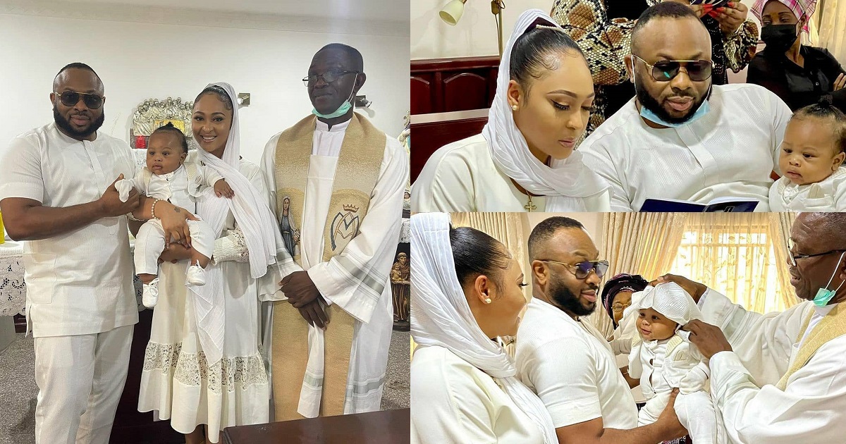 See photos and videos from Olakunle Churchill and Rosy Meurer’s son’s christening