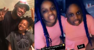2face Idibia's daughter comments