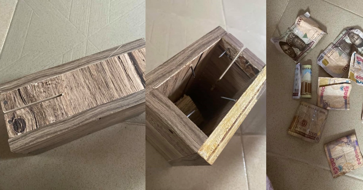 Nigerian lady cries out after her piggy bank ‘mysteriously swallowed her N24k’