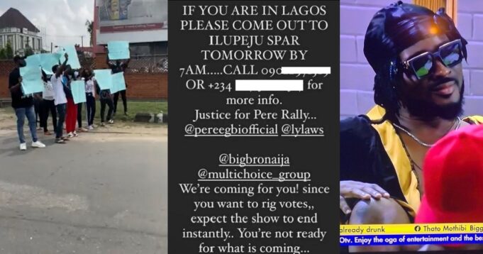 Pere fans stage protest