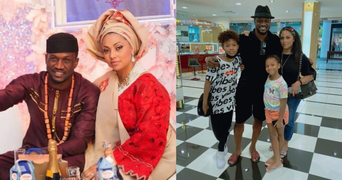 Peter Okoye celebrate