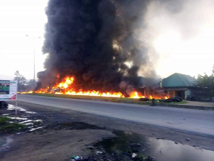 petrol tankers explode 