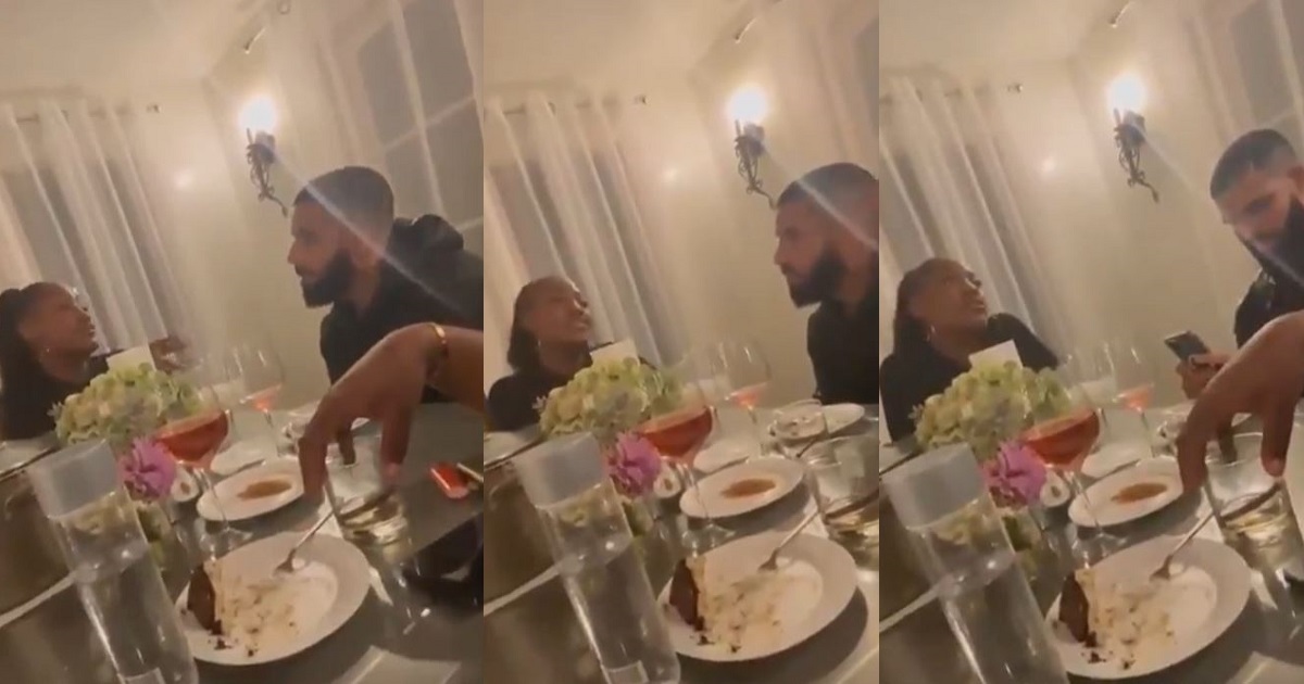 Nigerian singer, Tems and Canadian rapper, Drake spotted eating together in new video (watch)