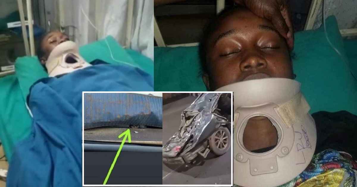 Occupants of car crushed by “40-ft container” in Ojuelegba share testimony after coming out alive from the wreckage (Video)