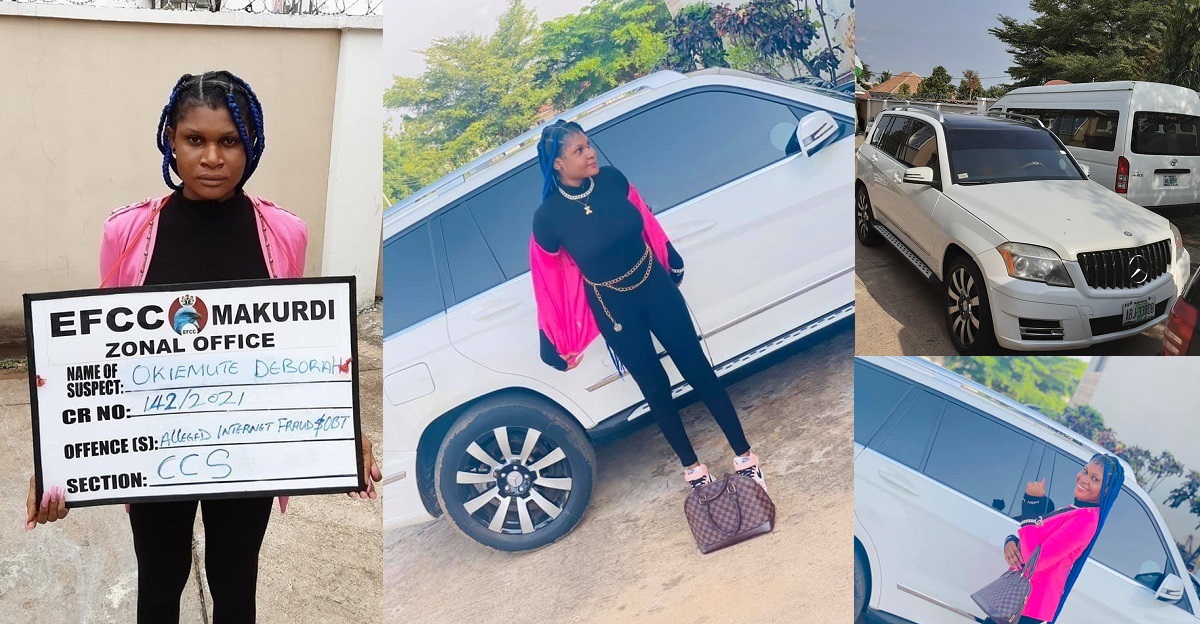 UPDATE: ‘Slay queen’ arrested by EFCC shortly after she showed off her lavish lifestyle on Facebook, jailed for internet fraud