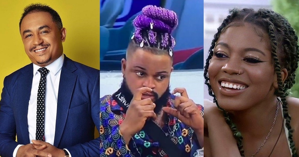 “Whitemoney has exposed the fallacy that a woman’s dressing can incite a man to rape her” – Daddy Freeze reacts to WhiteMoney looking away as Angel flashed her v*gina