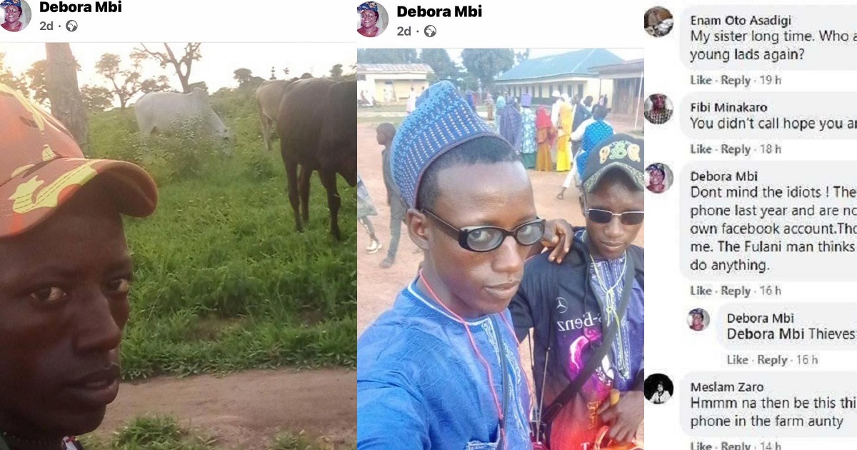 Suspected herdsmen post their photos on woman’s Facebook wall after allegedly stealing her phone in Adamawa (photos)