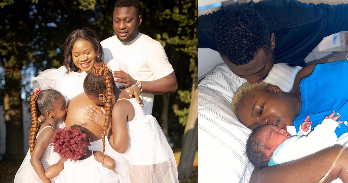Actress, Olaide Oyedeji and husband welcome a baby in Germany
