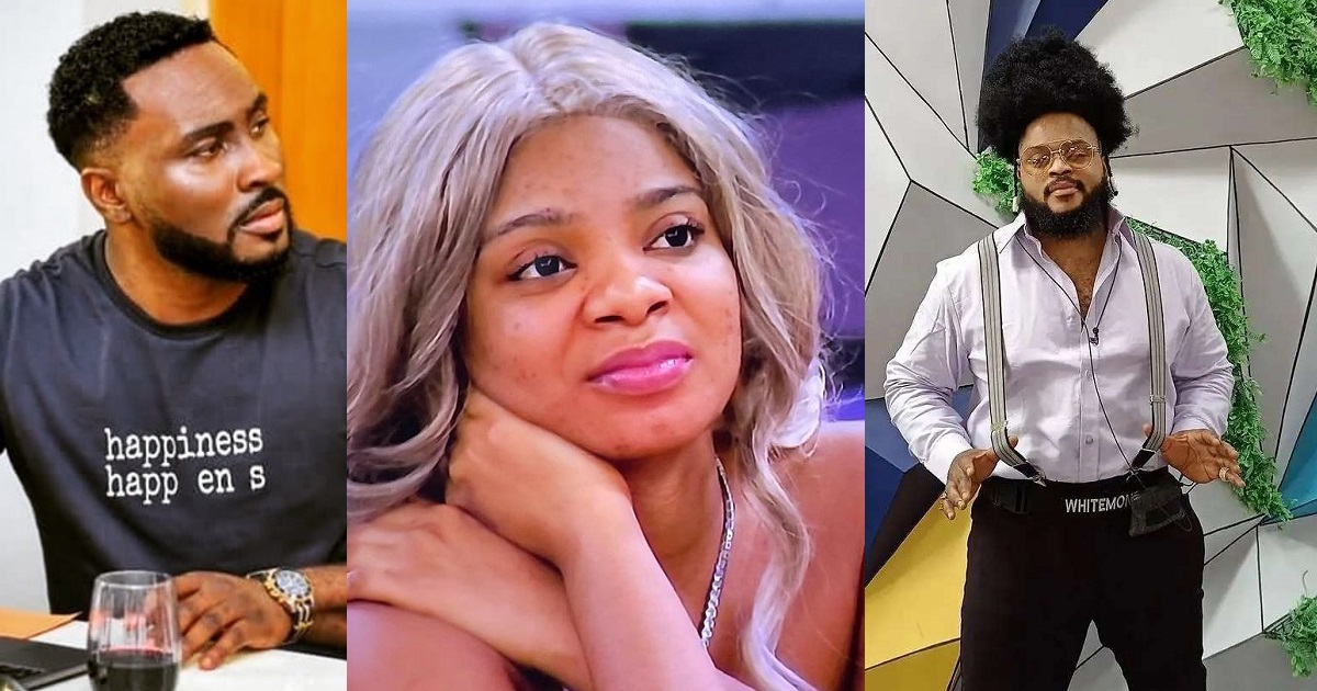 #BBNaija: Pere, WhiteMoney and Queen fight over a pillow (video)