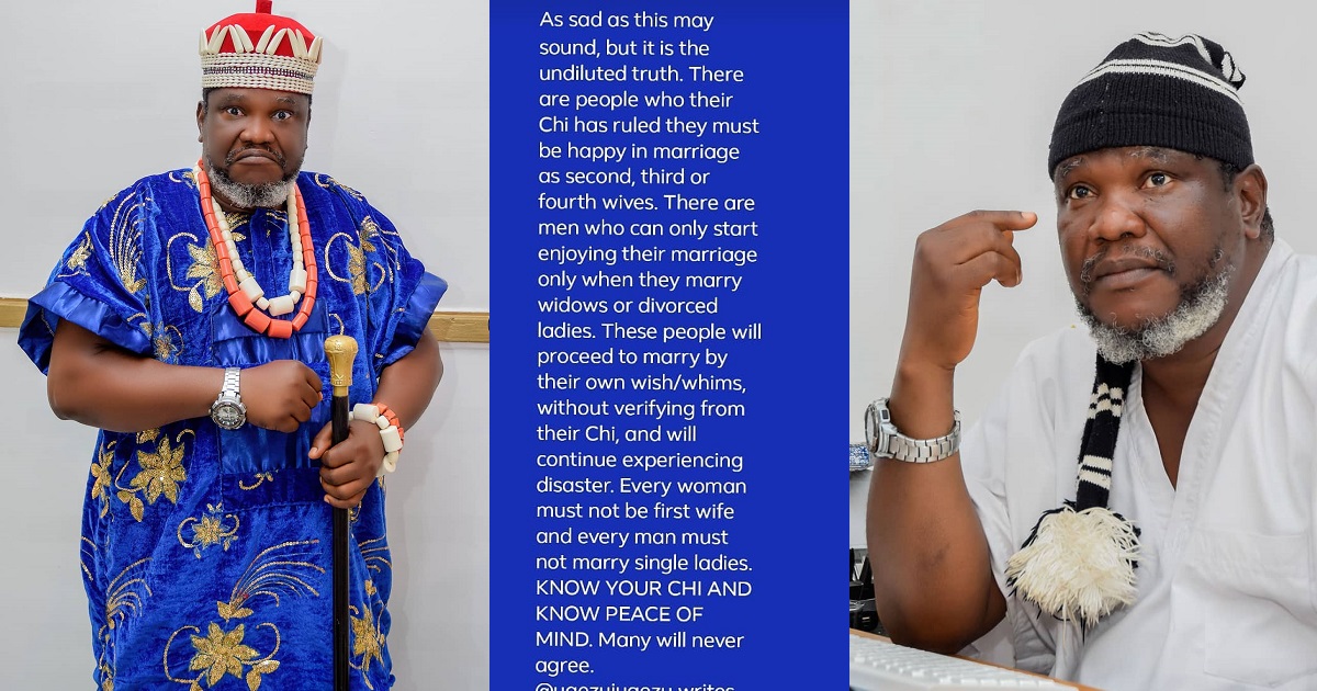 “Some people’s fate has ruled that they will only be happy in marriage as second, third wives or married to widows” — Filmmaker, Ugezu Ugezu