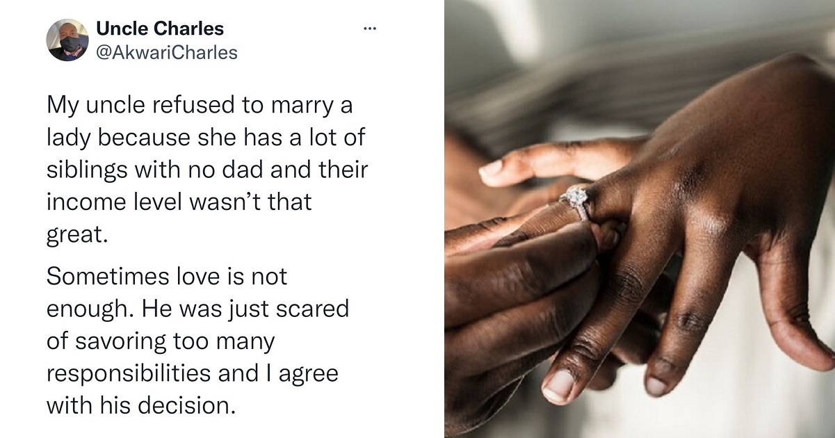 “He made an economic decision” – Reactions as Man breaks up with his fiancée because she’s fatherless with many siblings