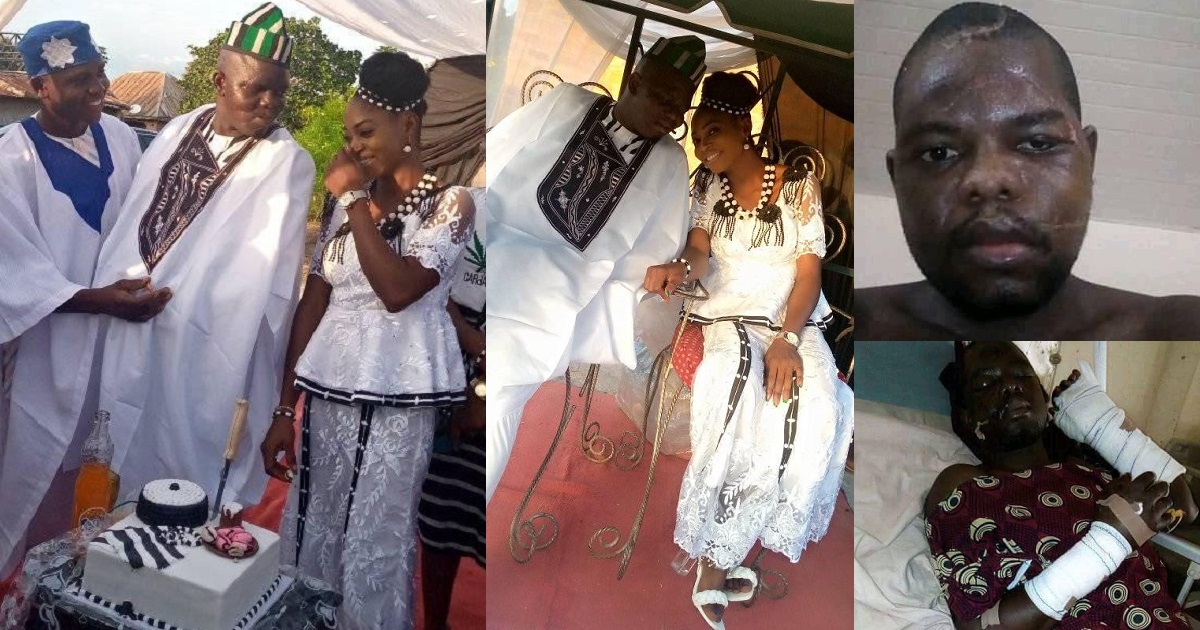 “I thought I will never find happiness again” – Man who survived brutal herdsmen attack writes as he weds