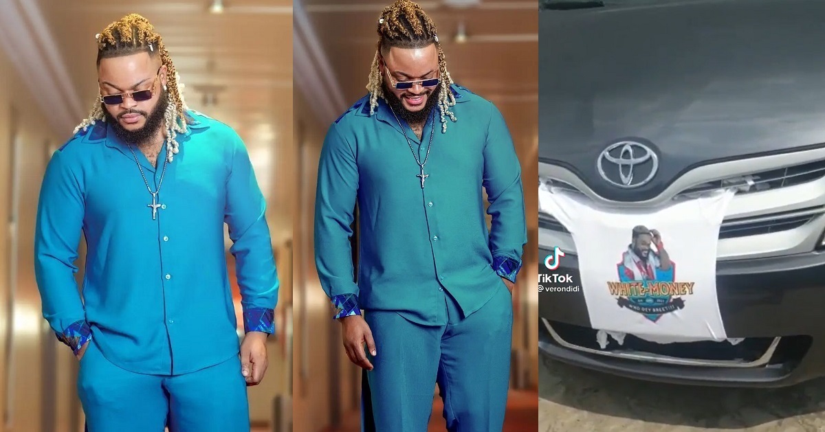 Fan reportedly gift BBNaija season 6 winner, WhiteMoney a Toyota Venza (Video)