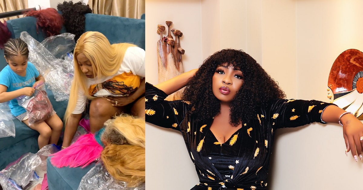 “My head has anointing, I can’t give my wigs out,” says actress Anita Joseph, as she shows off her expensive wigs