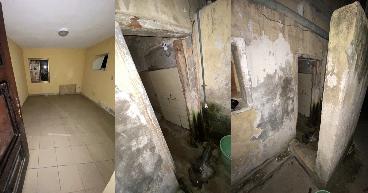 Man shows N600k Victoria Island self-contain apartment an agent showed him in Lagos (Photos)