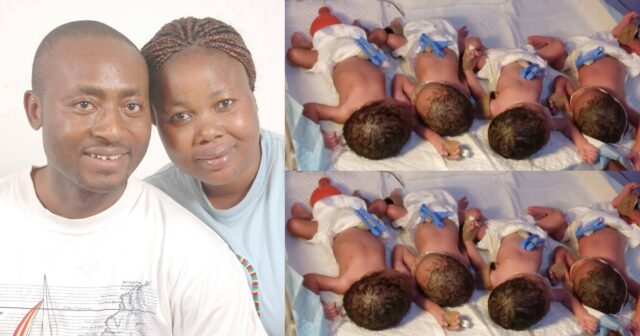 Nigerian couple welcome