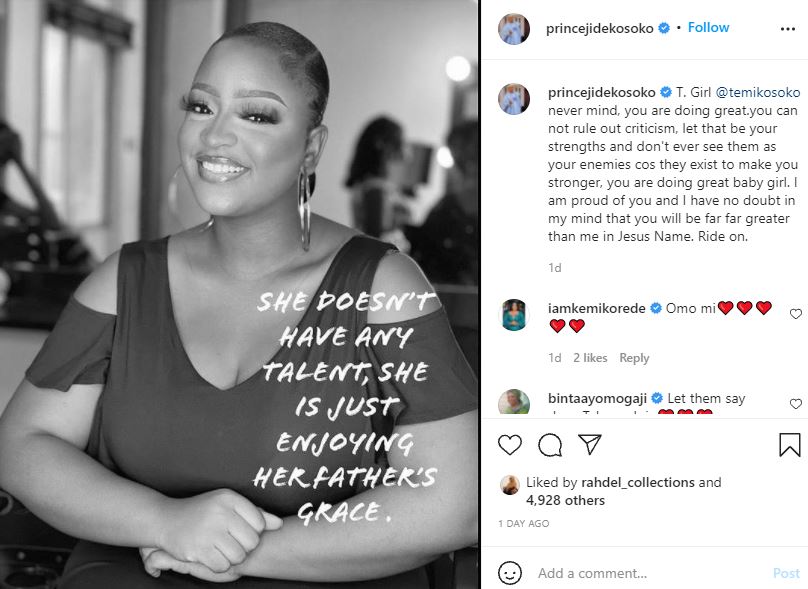 “You will be far greater than me” — Veteran actor, Jide Kosoko tells daughter, Temi following criticisms from trolls 5 Jide Kosoko