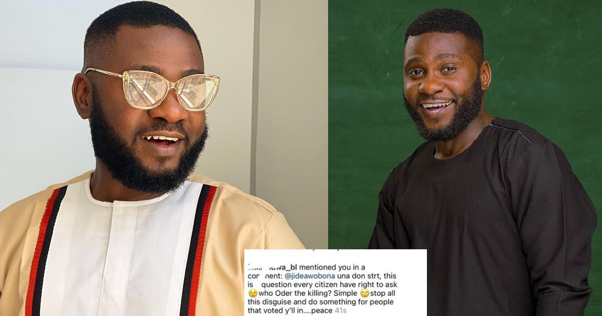 “Stop swearing for me, I’m not your governor” – Actor, Jide Awobona tells online protesters mistakenly tagging him as Gov Jide Sanwo-olu