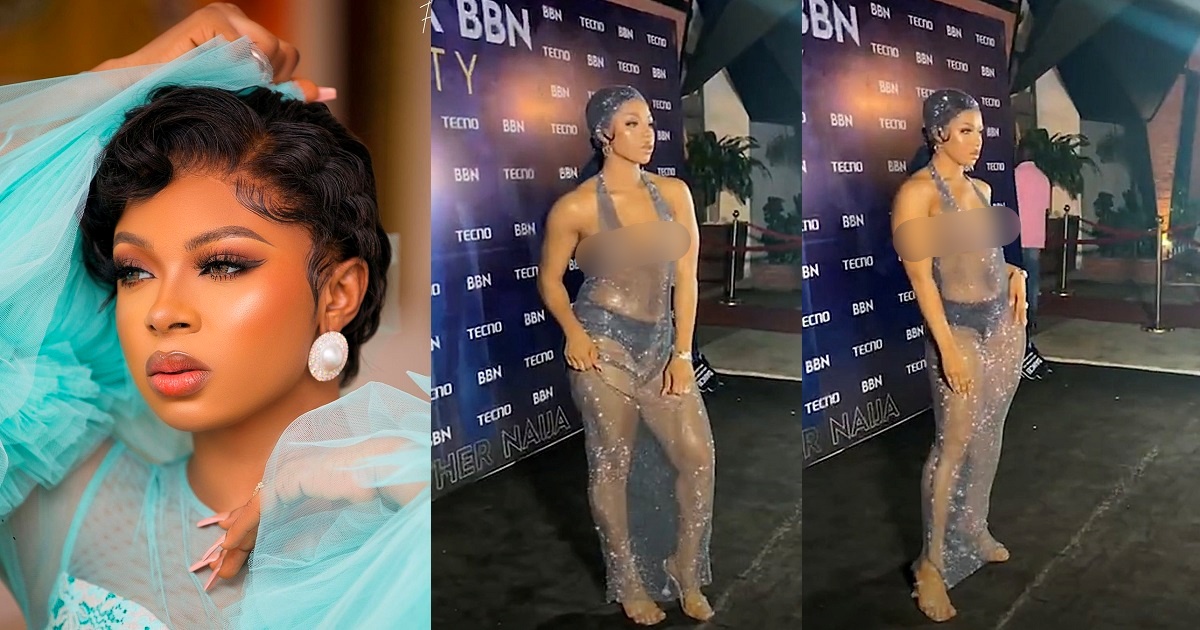 BBN’s Liquorose rocks see-through dress with no bra, leaving little to the imagination (Photos)