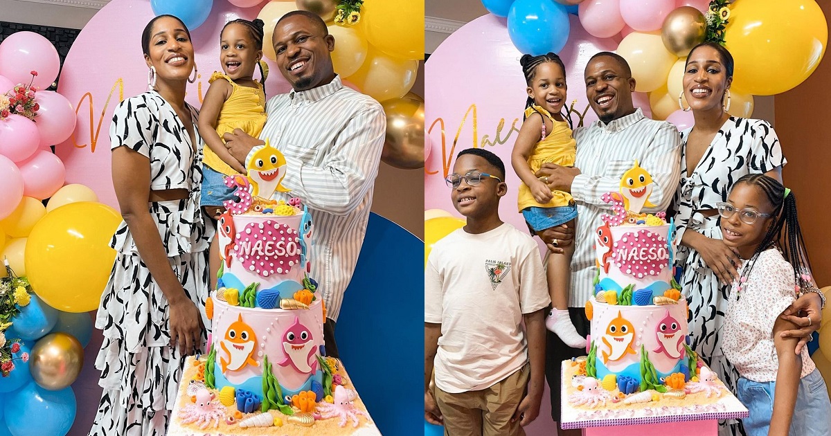 Rapper Naeto C and wife, Nicole celebrate their daughter, Naesochukwu, as she turns three (Photos)
