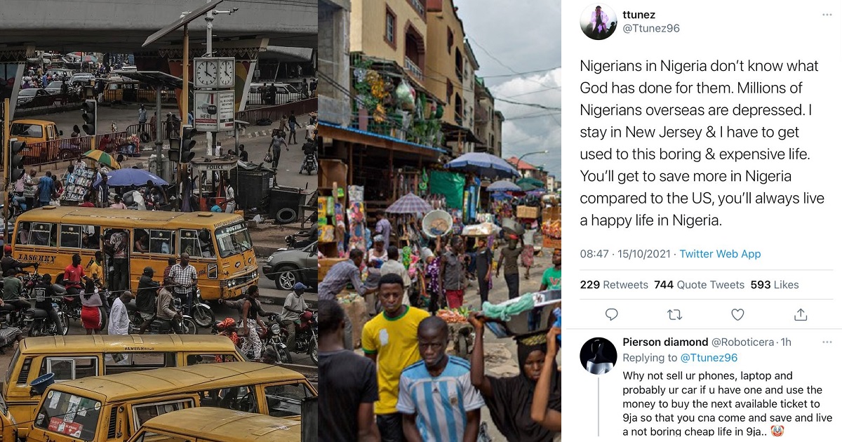 “Nigerians living in Nigeria don’t know what God has done for them” – US-based Nigerian man says