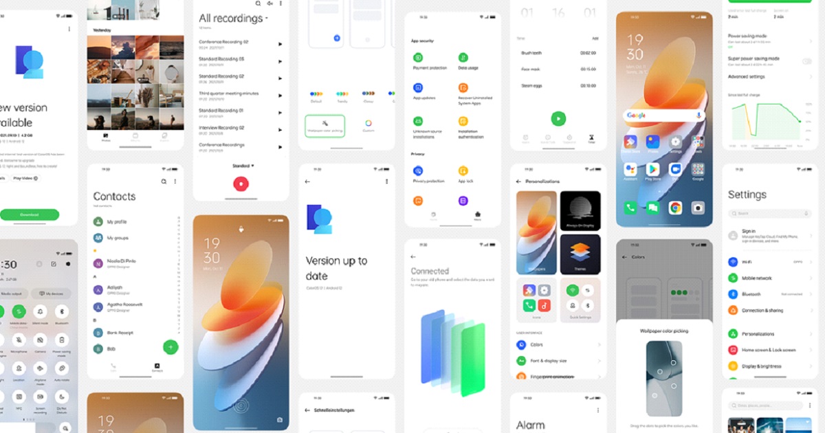 OPPO colorOS 12