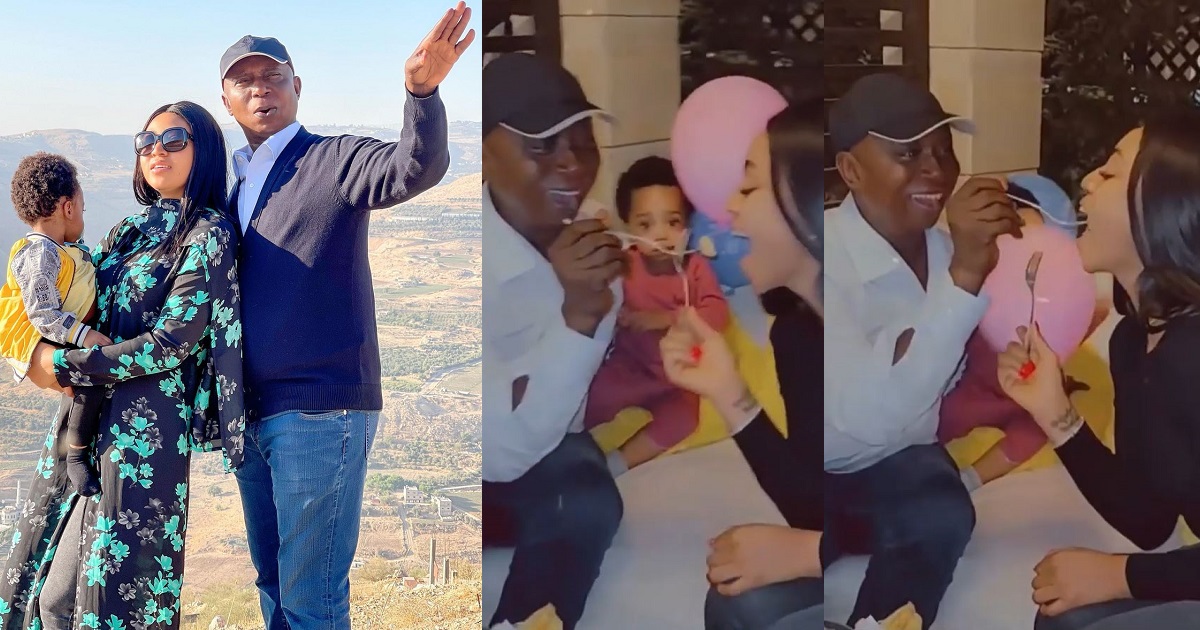Billionaire, Ned Nwoko flaunts his romantic side as he celebrates his wife, Regina Daniels’ birthday in Petra, Jordan (Video)