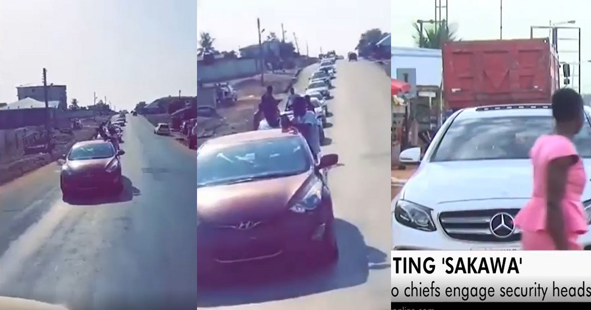 ”If you can’t drink blood, you can’t be like us” – Ghanaian Yahoo boys brag of engaging in rituals while riding in convoy of luxury cars (Video + Details)