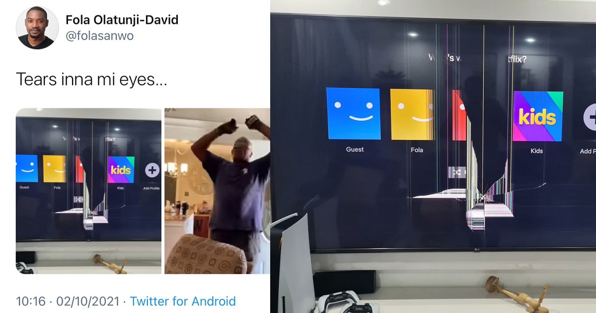 Man ‘in tears’ after his kids broke their expensive TV set