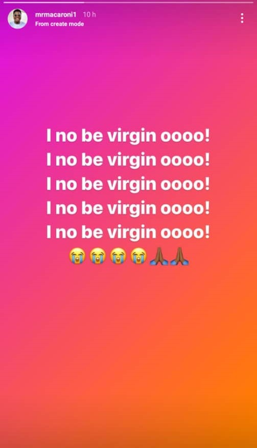 “I no be virgin ooo!” – Comedian Mr Macaroni declares after lady called out his colleague, Broda Shaggi for sleeping with and dumping her 3 WhatsApp Image 2021 10 12 at 9.53.40 AM