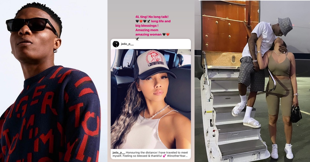 “Amazing woman. Amazing mom” – Wizkid celebrates 3rd baby mama, Jada P’s birthday with loved up photo