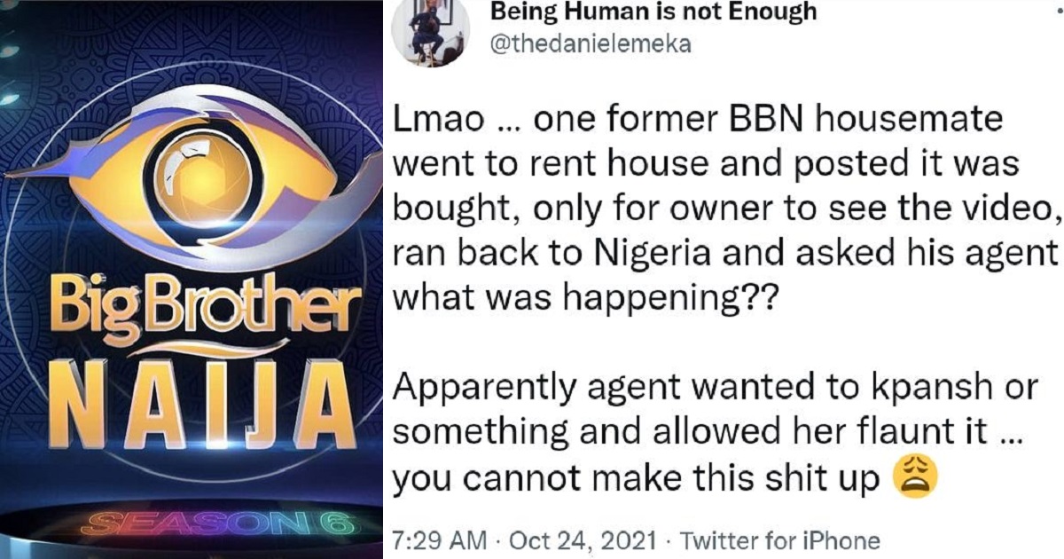 BBNaija housemate called