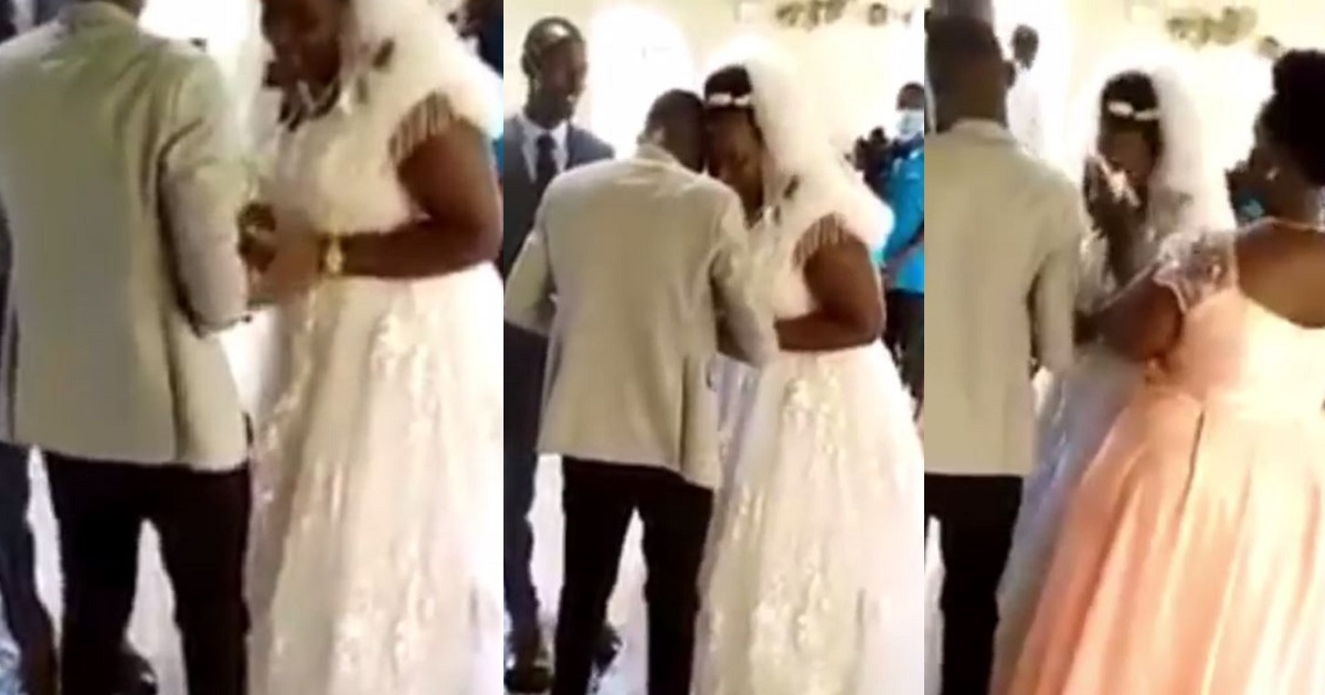 Crying bride creates a scene at her wedding (video)