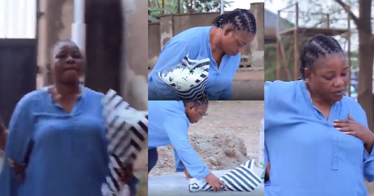 Actress, Ada Ameh visits daughter’s grave on the 1 year anniversary of her death (video)