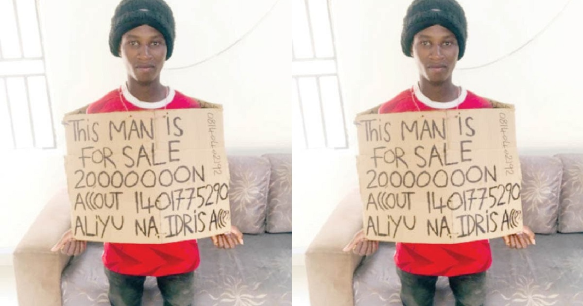 Man puts himself up for sale in Kano
