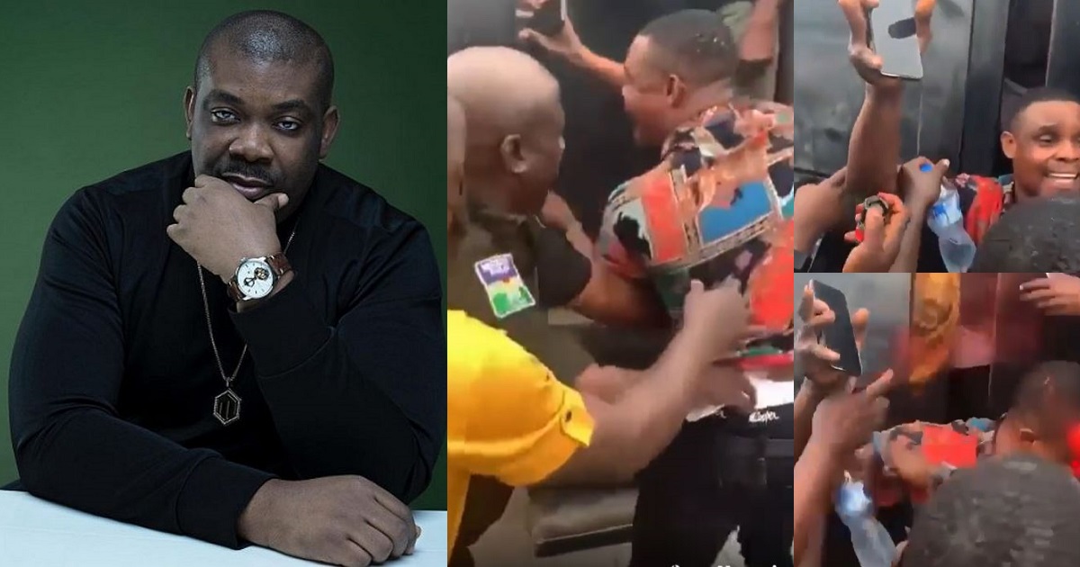 “Tomorrow they will say it never happened” – Don Jazzy reacts to disturbing video of a taxi driver being pepper-sprayed by security operatives (video)