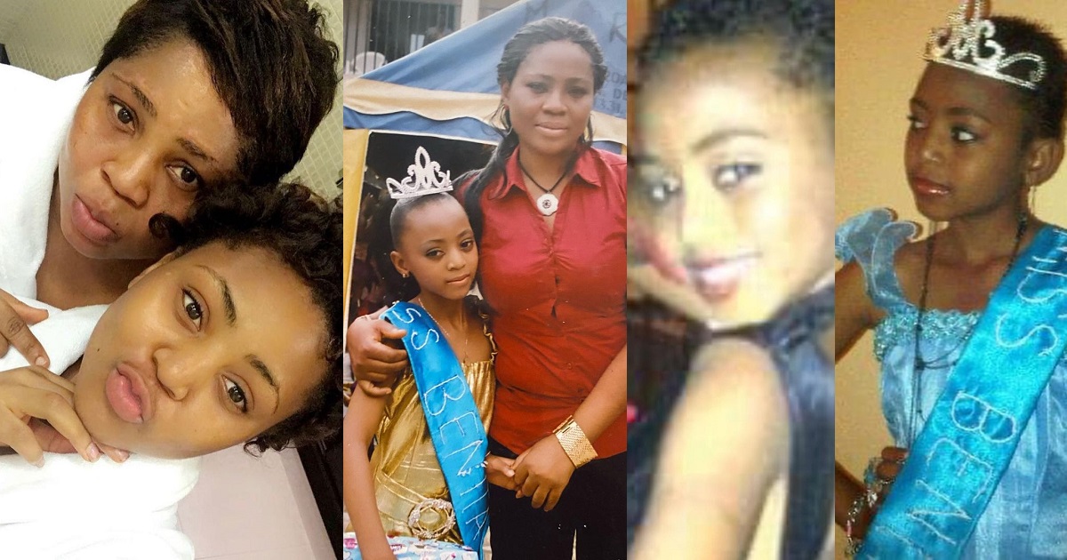 Actress, Regina Daniels reacts as her mother shares her major throwback photos