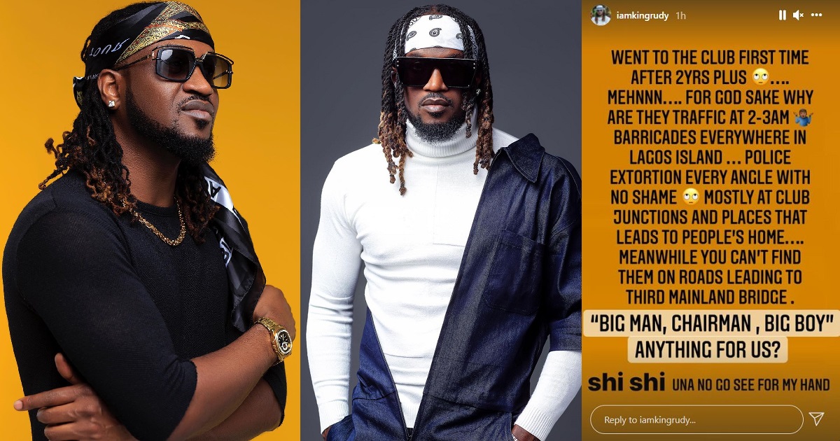 Singer, Paul Okoye shares his encounter with the police in Lagos
