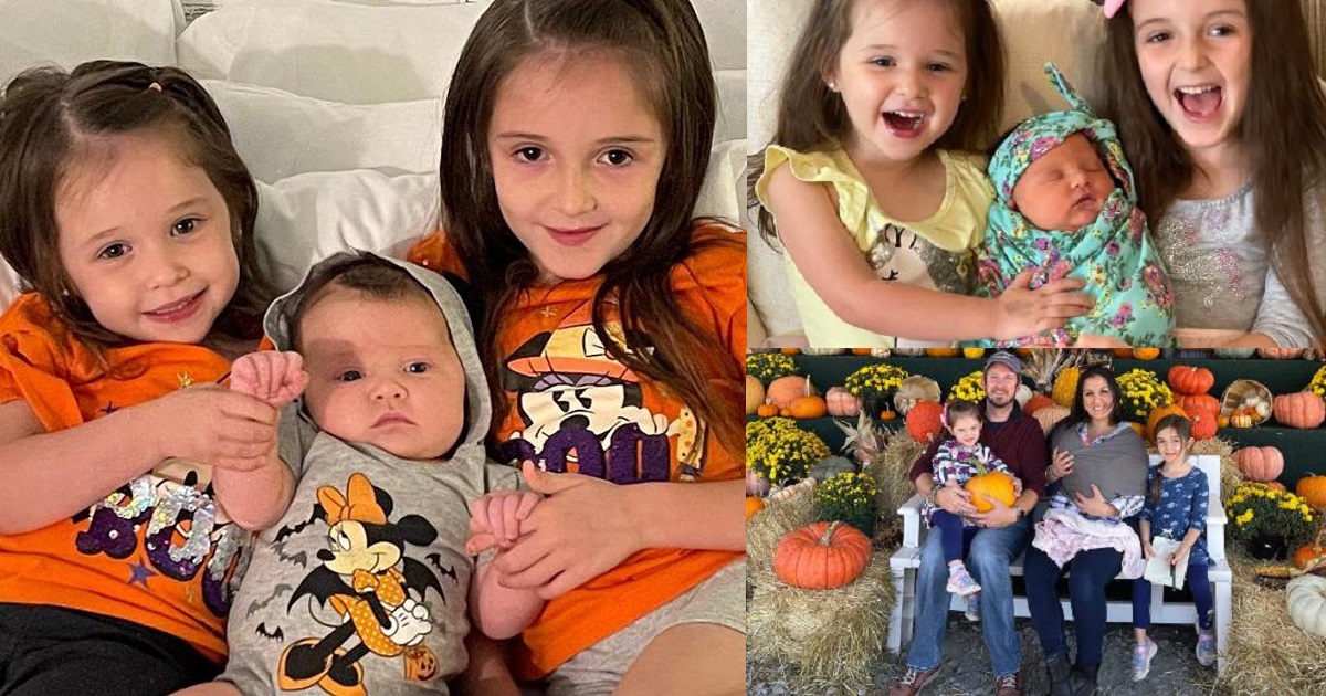 Mother gives birth to three girls on the same day, three years apart (Photos)