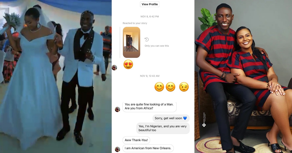 How it started vs How it’s going: Nigerian man marries lady who sent him a DM shooting her shot