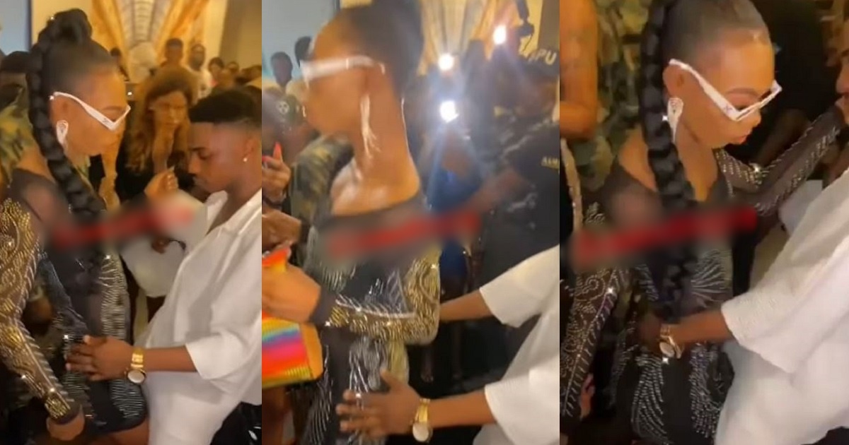 Nigerians reacts to video of MC Oluomo’s son rocking James Brown at his birthday party (watch)