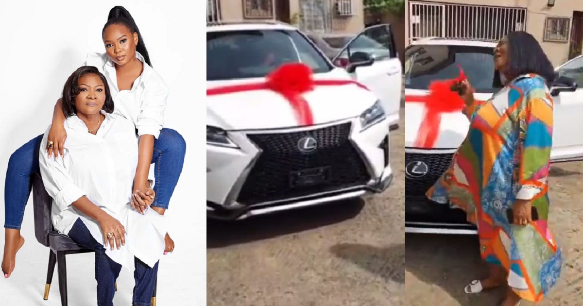 Singer, Yemi Alade gifts her mum a brand new car (Video)