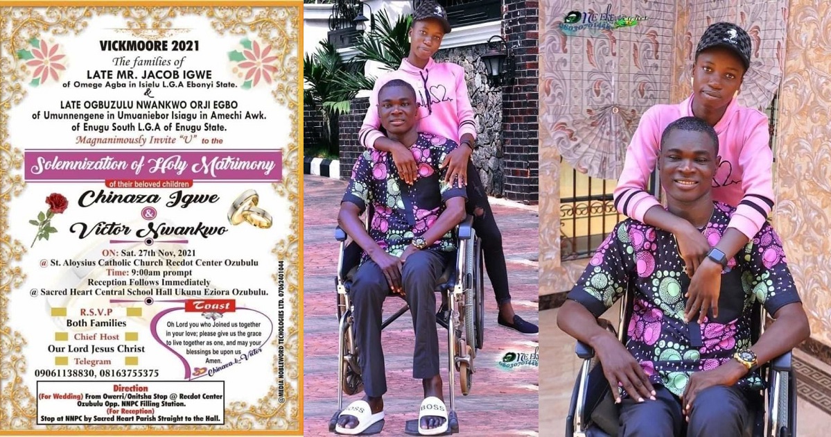 Physically-challenged man set to tie the knot with lover (Photos)