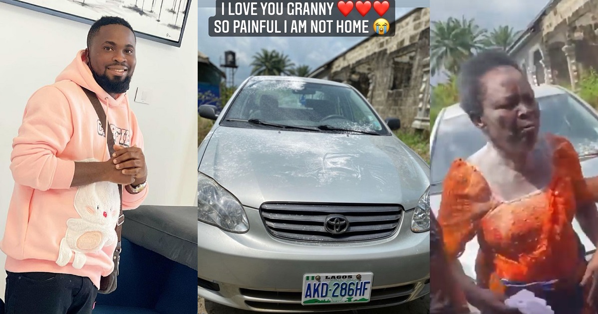 Comedian Sirbalo surprises his Grandmother with a car for her Birthday (Video)