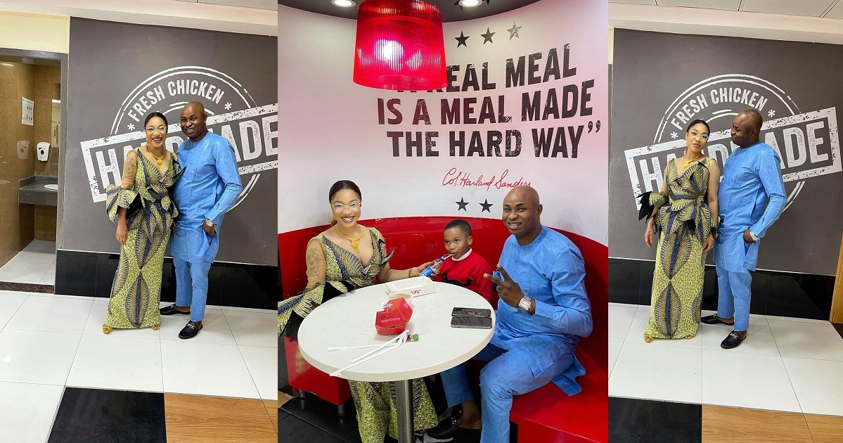 Tonto Dikeh goes on a date with her ex-boyfriend Prince Kpokpogri’s best friend, Mayor Blessing