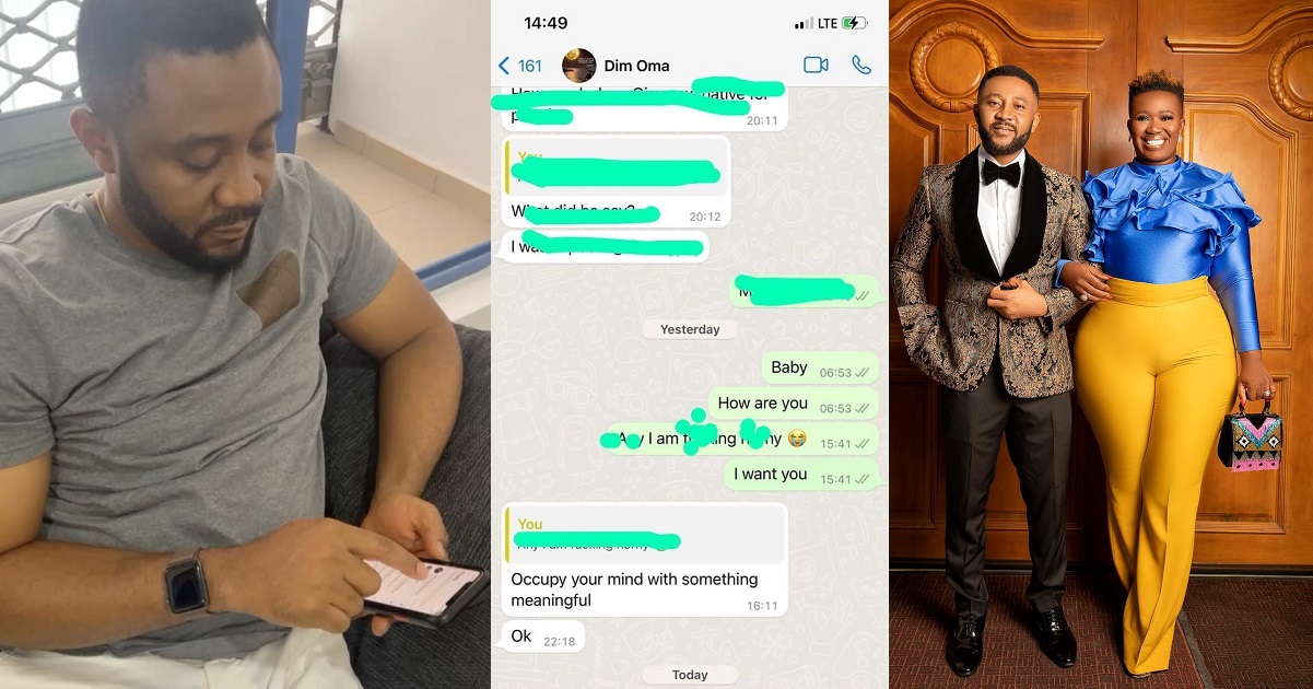 Between comedian RealWarriPikin and her Hubby ; after she asked for his services in ‘the other room’