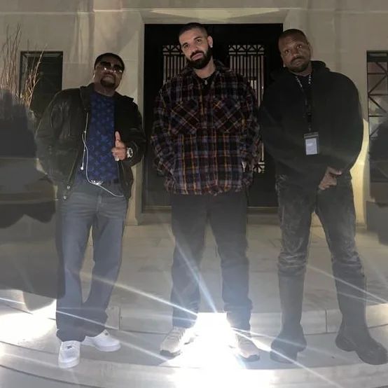 Kanye West and Drake squash