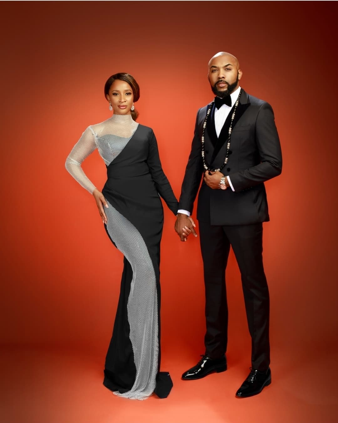 Banky W and Adesua celebrate