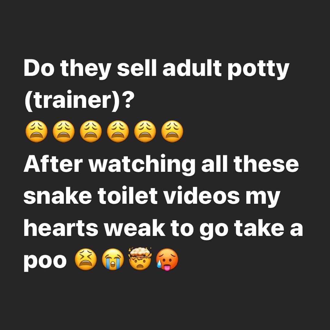 “Do they sell Adult Potty” – Tonto Dikeh asks after seeing videos of snakes in WC toilets