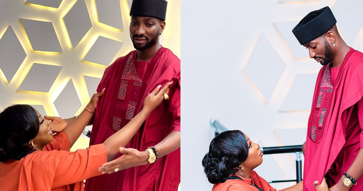 Anita Joseph shares photos of her kneeling for her husband after she was called out for sharing video of him kneeling to massage her feet